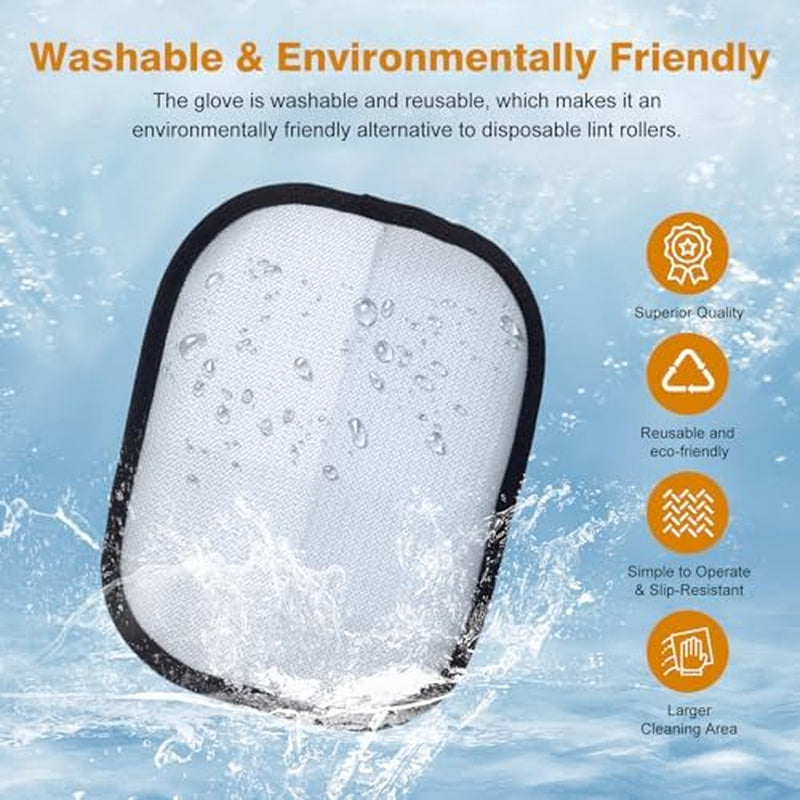2Pcs Pet Hair Removal Gloves for Cats and Dogs.Reusable Electrostatic Pet Hair Removal Gloves.Pet Hair Removal Tool Suitable for Sofas, Bed Sheets, Clothing, and Car Seats.Hair Remover Glove