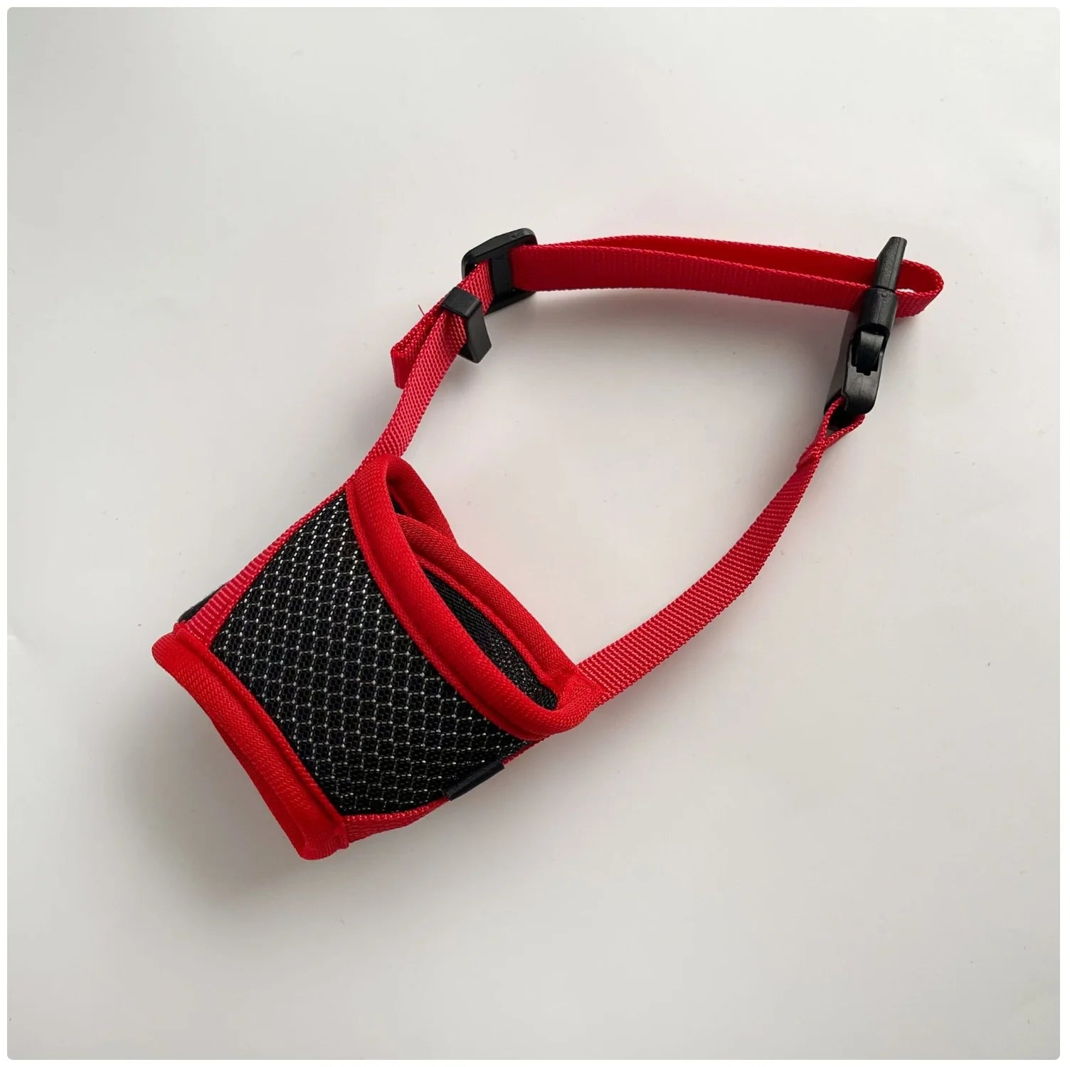 Adjustable Dog Muzzle - Breathable Anti-Biting Chewing Mouth Guard for Small Medium Large Dogs