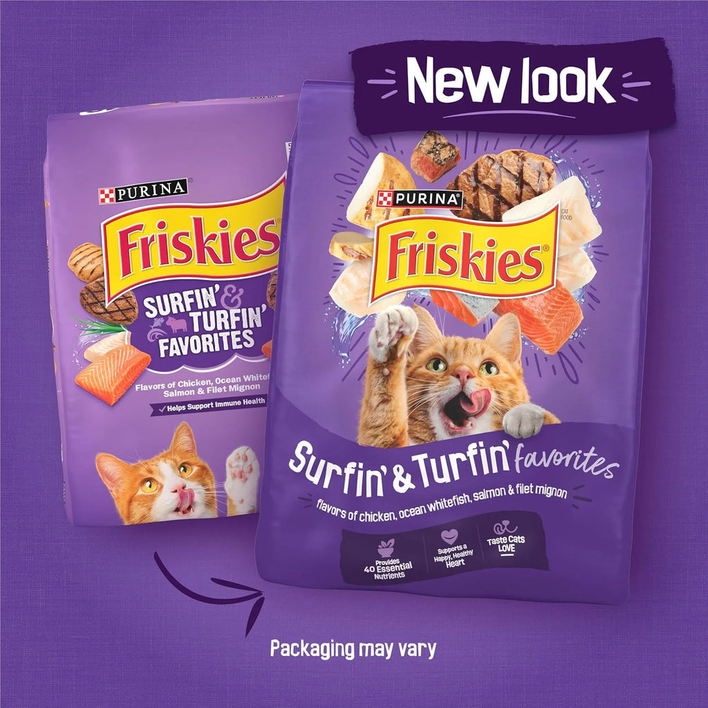 Dry Cat Food, Surfin' & Turfin' Favorites - 16 Lb. Bag