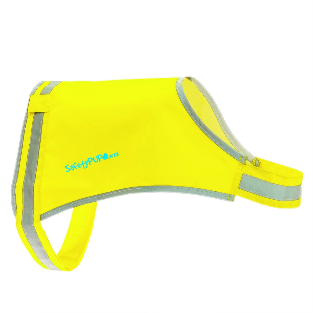 Reflective Lightweight Dog Vest Hi-Vis M Size Mid-Back Coverage