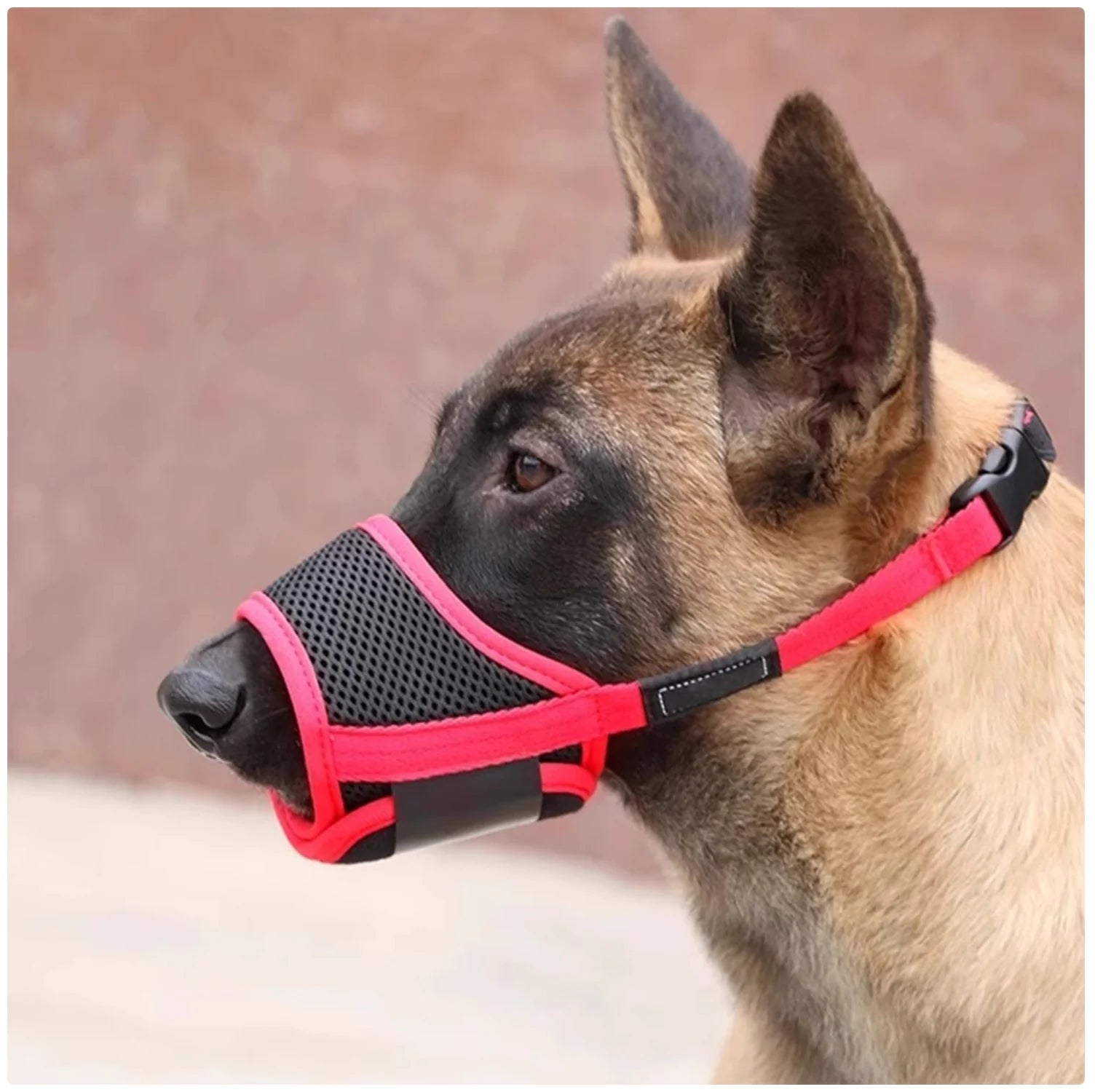 Adjustable Dog Muzzle - Breathable Anti-Biting Chewing Mouth Guard for Small Medium Large Dogs