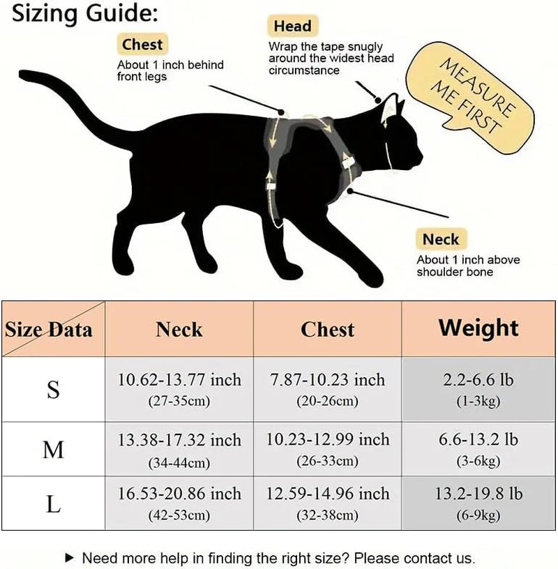 Pet Cat Dog Chest Harness and Leash, Soft Cat Dog Pet Vest with Rope, Adjustable Dog Walking Harness, Only for Small Dog Cat Pet