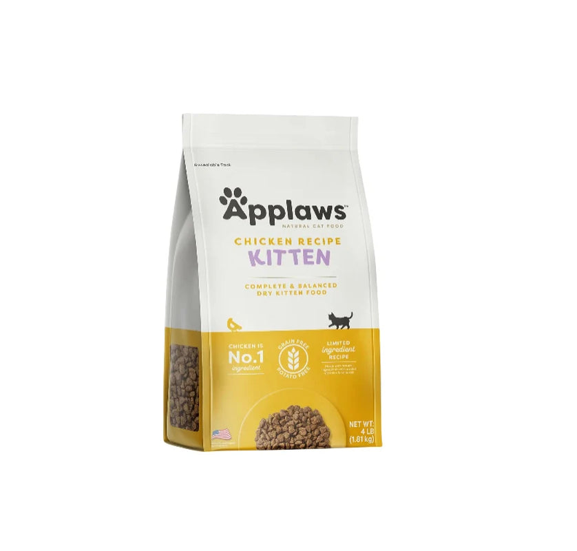 Complete Dry Kitten Food, Grain-Free, Limited and Natural Ingredients, Added Vitamins & Minerals, High Protein, Supports Digestion, Chicken Recipe (4 Pound Bag)