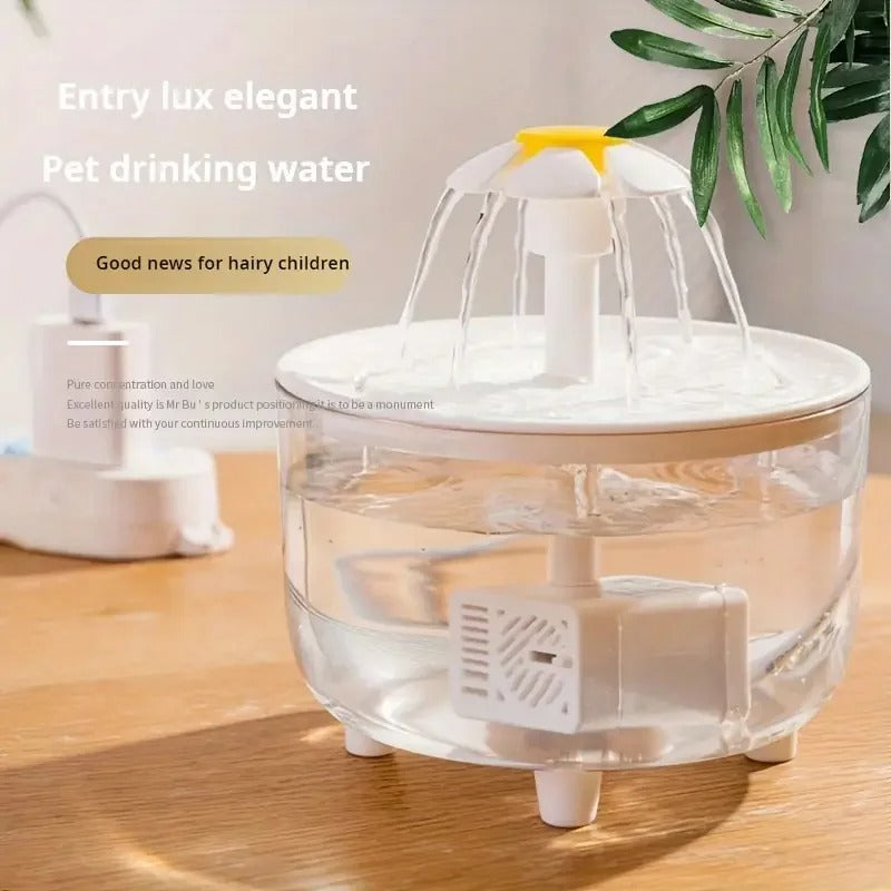 5V USB Powered Whisper-Quiet Automatic Pet Water Fountainfor Cats Dog - Food-Grade Pp Material, Low Voltage Operation
